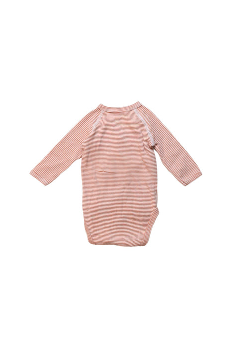A Orange Long Sleeve Bodysuits from Petit Bateau in size 0-3M for neutral. (Back View)