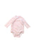 A Pink Long Sleeve Bodysuits from Ralph Lauren in size 0-3M for girl. (Front View)