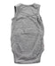 A Grey Sleeveless Bodysuits from Merino Kids in size 3-6M for boy. (Back View)