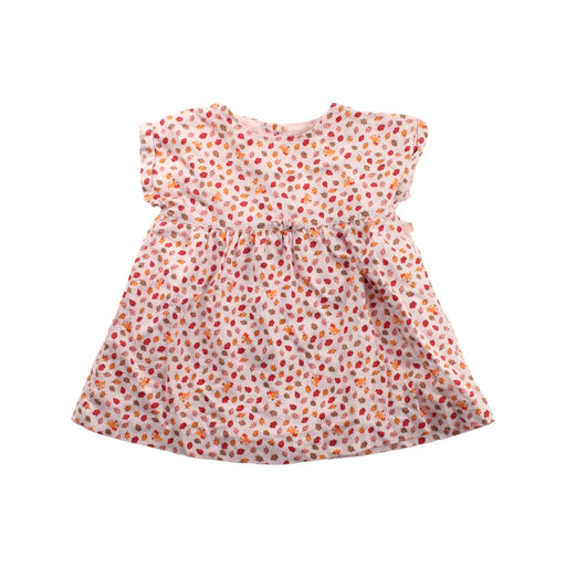 A White Short Sleeve Dresses from Cadet Rousselle in size 3-6M for girl. (Front View)