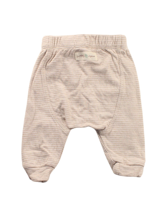 A Beige Sweatpants from Purebaby in size 0-3M for girl. (Back View)