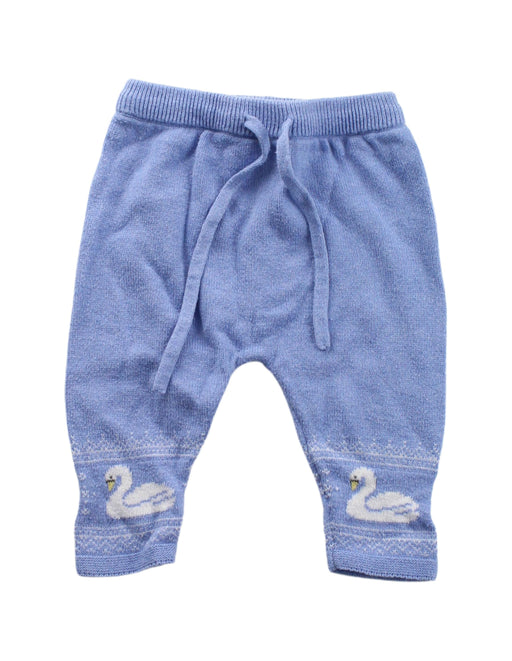 A Blue Sweatpants from Purebaby in size 0-3M for neutral. (Front View)