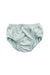 A Green Bloomers from Purebaby in size 6-12M for girl. (Front View)