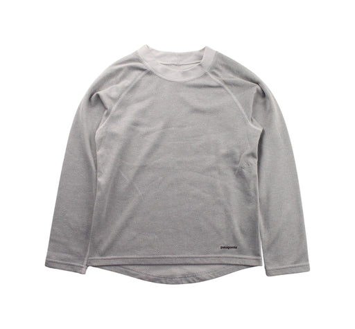 A Grey Long Sleeve T Shirts from Patagonia in size 5T for boy. (Front View)