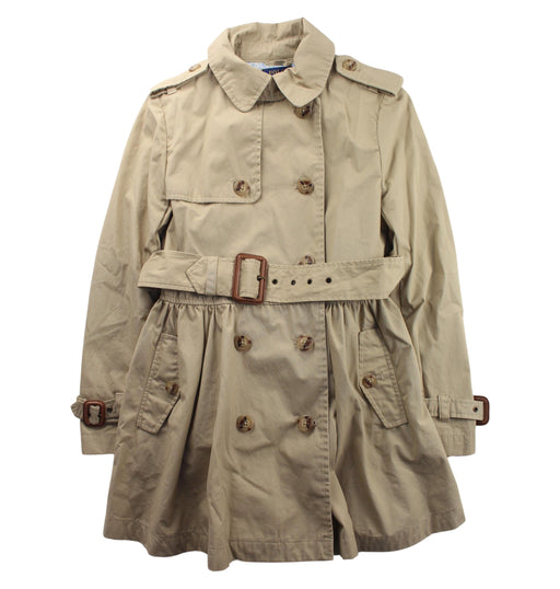 A Beige Coats from Polo Ralph Lauren in size 10Y for girl. (Front View)