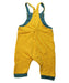 A Yellow Long Overalls from Mori in size 6-12M for boy. (Back View)