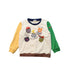 A Multicolour Crewneck Sweatshirts from Miki House in size 4T for boy. (Front View)