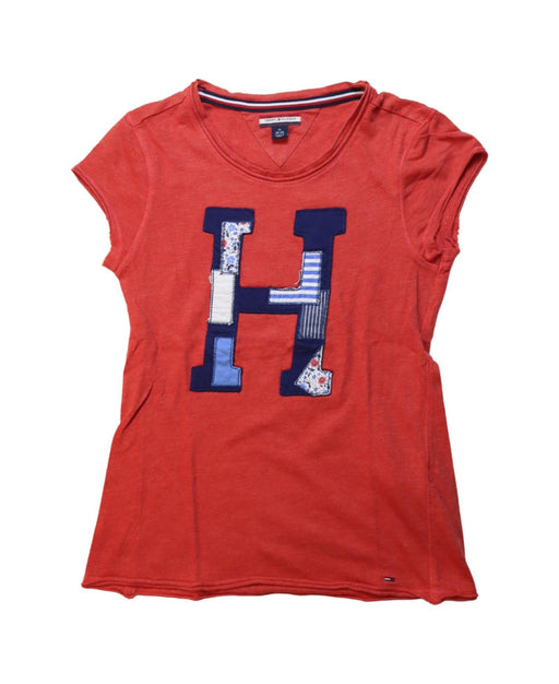 A Multicolour Short Sleeve T Shirts from Tommy Hilfiger in size 8Y for girl. (Front View)