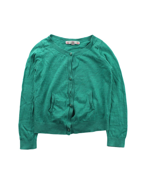 A Green Cardigans from Bonpoint in size 4T for girl. (Front View)