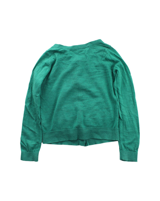 A Green Cardigans from Bonpoint in size 4T for girl. (Back View)