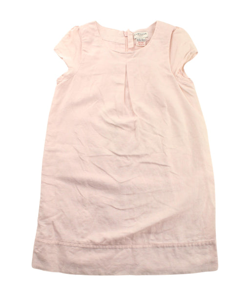 A White Short Sleeve Dresses from Cyrillus in size 5T for girl. (Front View)