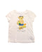 A White Short Sleeve T Shirts from Polo Ralph Lauren in size 3T for girl. (Front View)