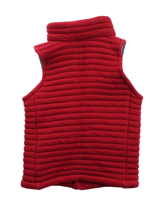 A Red Outerwear Vests from Petit Bateau in size 4T for neutral. (Back View)