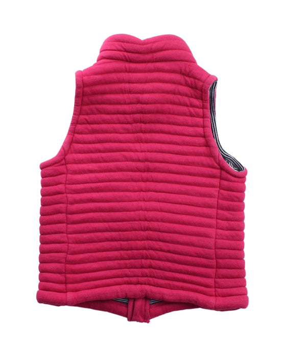 A Pink Outerwear Vests from Petit Bateau in size 3T for girl. (Back View)