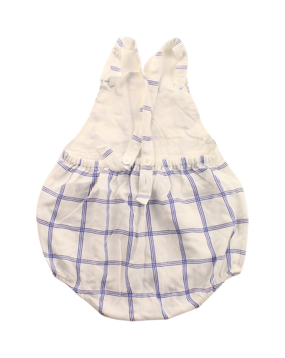 A Blue Sleeveless Bodysuits from Oaks of Acorn in size 6-12M for girl. (Back View)