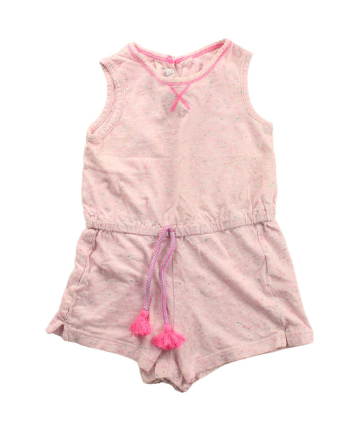 A Pink Sleeveless Rompers from Gingersnaps in size 2T for girl. (Front View)
