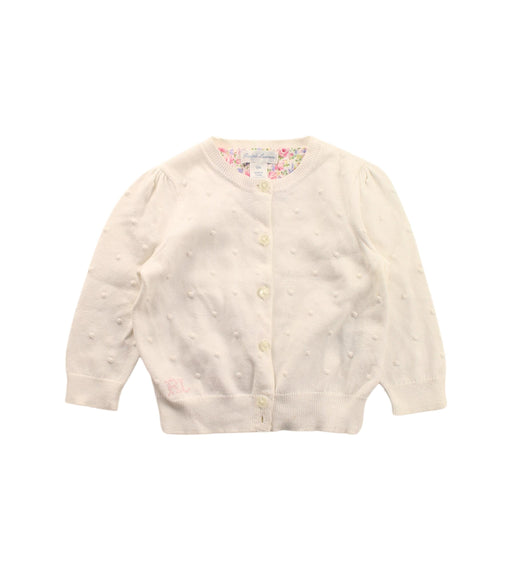 A White Cardigans from Ralph Lauren in size 12-18M for neutral. (Front View)