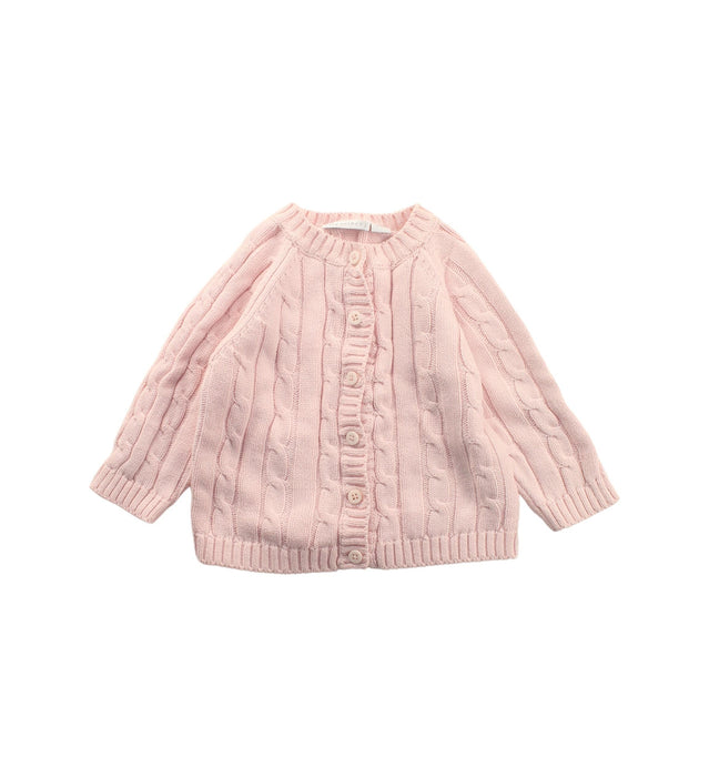 A Pink Cardigans from Elegant Baby in size 6-12M for girl. (Front View)