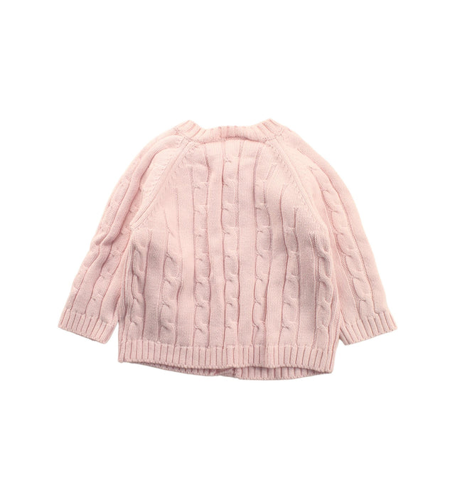 A Pink Cardigans from Elegant Baby in size 6-12M for girl. (Back View)