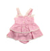 A Pink Sleeveless Bodysuits from Nicholas & Bears in size 3-6M for girl. (Back View)