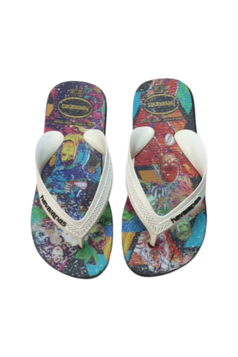 A Multicolour Flip Flops from Havaianas in size 5T for boy. (Back View)
