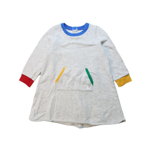 A Multicolour Long Sleeve Dresses from Petit Bateau in size 3T for girl. (Front View)