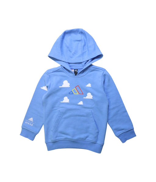 A Multicolour Hooded Sweatshirts from Adidas in size 4T for neutral. (Front View)
