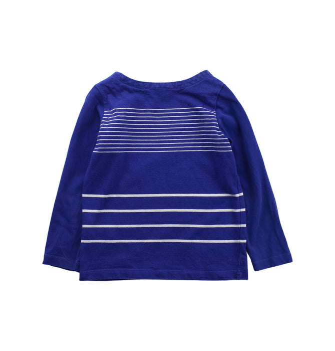 A Blue Long Sleeve T Shirts from Jacadi in size 4T for boy. (Back View)