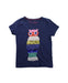 A Blue Short Sleeve T Shirts from Boden in size 6T for girl. (Front View)