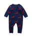 A Blue Long Sleeve Jumpsuits from Jacadi in size 6-12M for boy. (Front View)