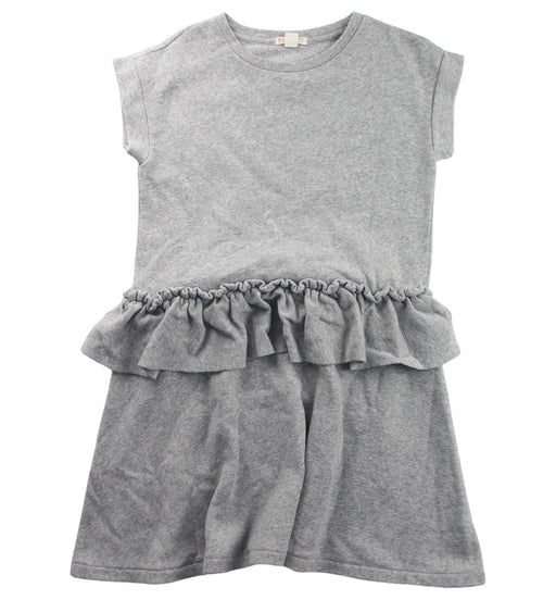 A Grey Sleeveless Dresses from Crewcuts in size 8Y for girl. (Front View)