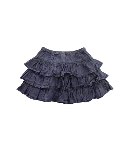 A Blue Short Skirts from Bonton in size 6T for girl. (Front View)