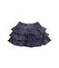 A Blue Short Skirts from Bonton in size 6T for girl. (Front View)