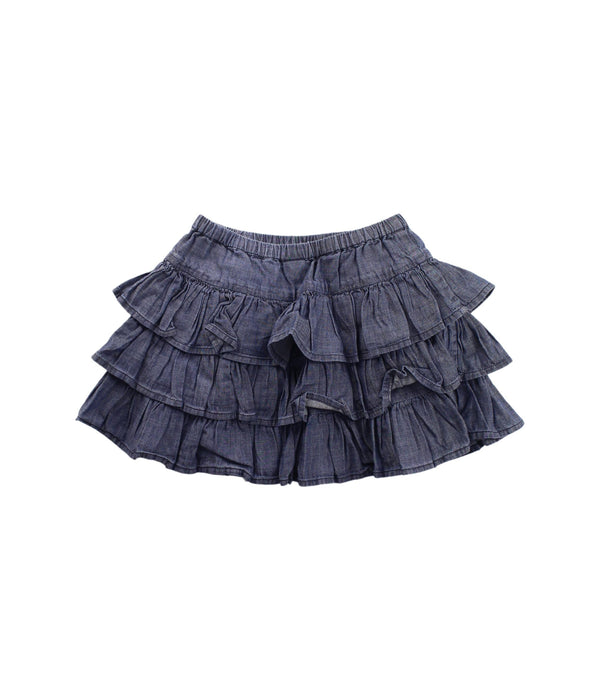 A Blue Short Skirts from Bonton in size 6T for girl. (Back View)