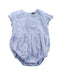 A Blue Short Sleeve Bodysuits from Velveteen in size 12-18M for girl. (Front View)