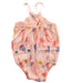 A Peach Sleeveless Bodysuits from Velveteen in size 2T for girl. (Back View)