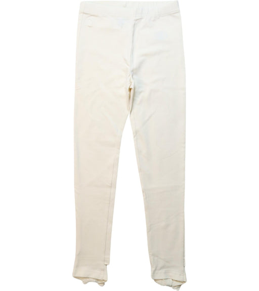 A White Leggings from Polo Ralph Lauren in size 6T for girl. (Front View)