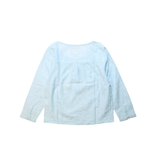A Blue Long Sleeve Tops from Sunset Limonade in size 6T for girl. (Back View)