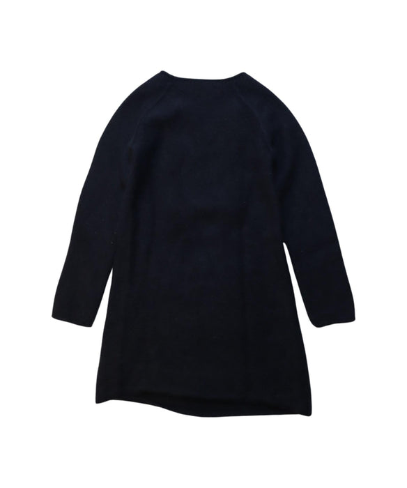 A Black Sweater Dresses from Bonpoint in size 6T for girl. (Back View)