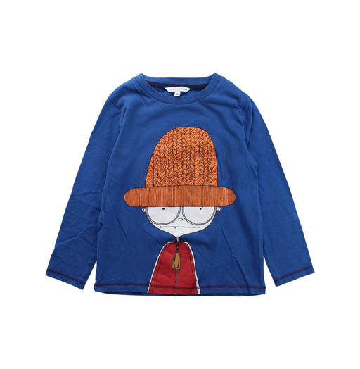 A Blue Long Sleeve T Shirts from Little Marc Jacobs in size 5T for boy. (Front View)