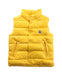 A Yellow Outerwear Vests from Moncler in size 4T for neutral. (Front View)