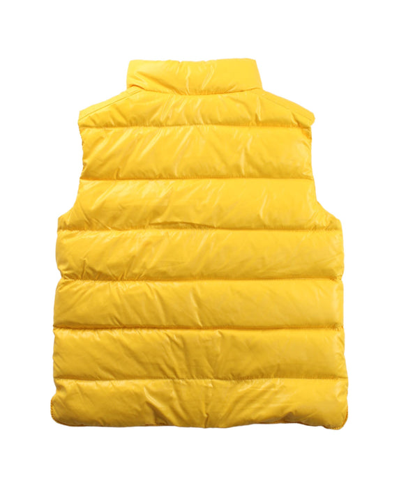 A Yellow Outerwear Vests from Moncler in size 4T for neutral. (Back View)