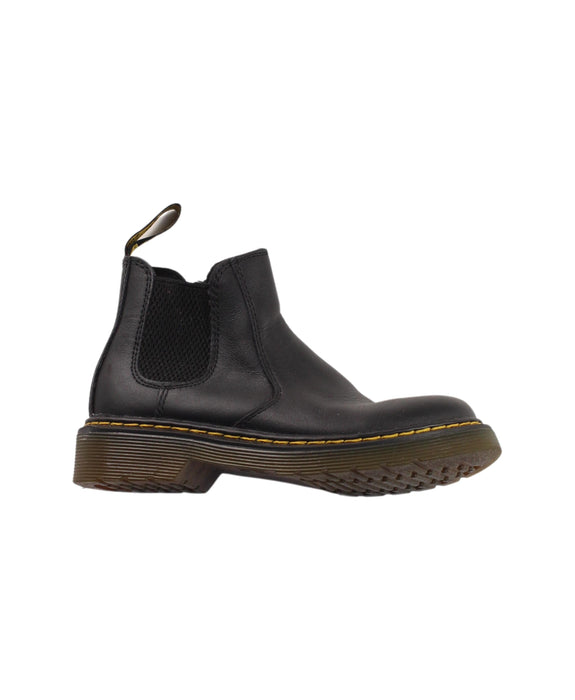 A Black Casual Boots from Dr. Martens in size 6T for boy. (Front View)