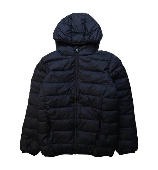 A Black Puffer/Quilted Jackets from Ecoalf in size 12Y for neutral. (Front View)