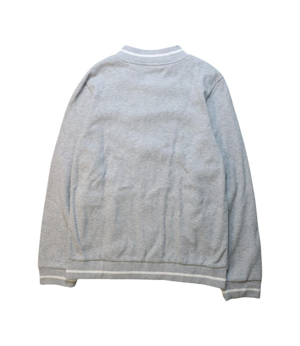 A Grey Zippered Sweatshirts from Jacadi in size 12Y for neutral. (Back View)