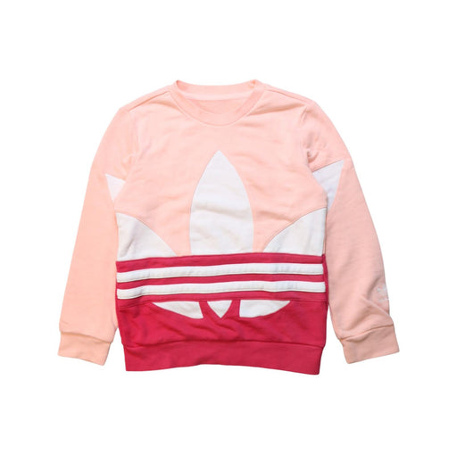 A Multicolour Crewneck Sweatshirts from Adidas in size 7Y for girl. (Front View)