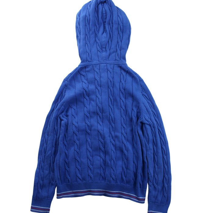 A Blue Knit Sweaters from Brooks Brothers in size 7Y for boy. (Back View)