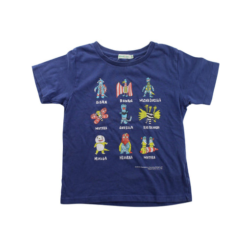 A Blue Short Sleeve T Shirts from BEAMS in size 5T for boy. (Front View)