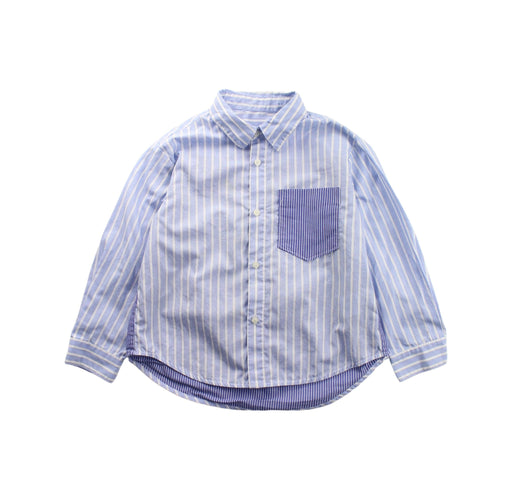 A Blue Long Sleeve Shirts from little Mo & Co. in size 4T for boy. (Front View)