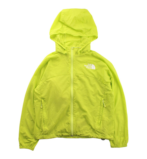 A Green Lightweight Jackets from The North Face in size 5T for boy. (Front View)